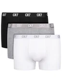 Majtki męskie - Cristiano Ronaldo CR7 Komplet 3 par bokserek Basic Trunk 3Pack 8100-49-633 Kolorowy - miniaturka - grafika 1