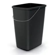 Kosze na śmieci - Prosperplast Keden kosz na śmieci compacta q basic - czarny recykling* 12 l - miniaturka - grafika 1