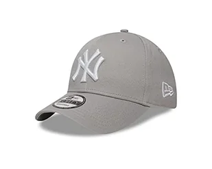 New Era Uniseks Czapka z Daszkiem New York Yankees, Szary/Biały, Jeden Rozmiar 0886947030870 - Czapki damskie - miniaturka - grafika 1