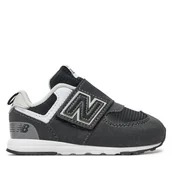 Buty dla chłopców - Sneakersy New Balance NW574BK Czarny - miniaturka - grafika 1