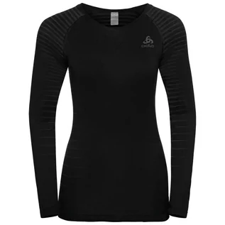 Koszulki i topy damskie - ODLO Performance Light Top Crew Neck L/S Women, czarny S 2021 Koszulki bazowe z długim rękawem 188141-15000-S - grafika 1