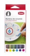 Markery permanentne - Toma Markery do ceramiki TO-740 6 kolorów - miniaturka - grafika 1