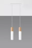 Lampy sufitowe - Sollux Lighting Lampa wisząca PABLO 2 biała - miniaturka - grafika 1