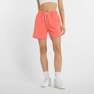 Spodenki damskie New Balance WS41508DTR pomarańczowe - Spodnie sportowe damskie - miniaturka - grafika 1