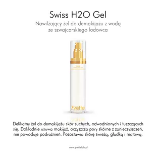Nawilżający żel do demakijażu - Yvette Swiss H2O Gel - 100 ml - Żele do mycia twarzy - miniaturka - grafika 2