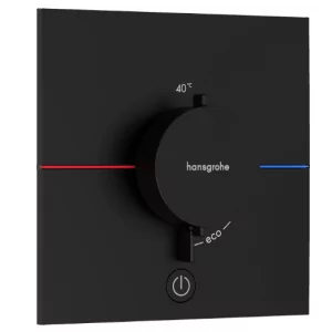 HANSGROHE 15575670 ShowerSelect Comfort E Bateria termostatyczna, podtynkowa do 1 odbiornika z dodatkowym wyjściem Czarny Matowy - Baterie podtynkowe - miniaturka - grafika 1