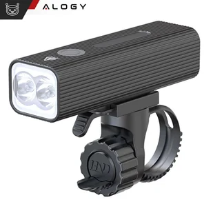 Lampka rowerowa przód LED przednia światło roweru oświetlenie wodoodporna IPX5 Alogy P12 światełko na rower czarna - Pozostałe akcesoria do telefonów - miniaturka - grafika 14