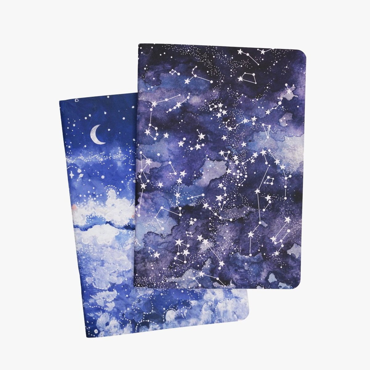 Zestaw 2 dużych zeszytów w kropki - Night Sky, Milky Way (B5), 150 gsm
