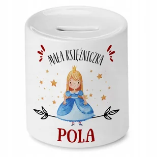 Skarbonka 330 ml Dla Poli Córki Dziecka Prezent z Nadrukiem ze Zdjęciem - Skarbonki - miniaturka - grafika 1