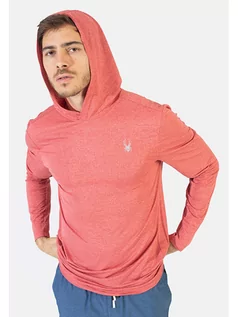 Koszulki sportowe męskie - SPYDER Bluza sportowa w kolorze różowym - grafika 1