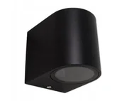 Lampy ogrodowe - LVT Lampa elewacyjna - kinkiet ogrodowy - oprawa zewnętrzna GU10 LED Luna - Czarna OO3389 - miniaturka - grafika 1