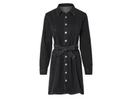 Sukienki - esmara® Sukienka jeansowa damska w stylu bluzki koszulowej (40, Czarny) - miniaturka - grafika 1