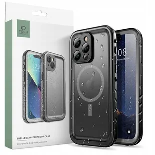 Etui wodoodporne TECH-PROTECT ShellBox MagSafe IP68 do Apple iPhone 14 Pro Czarny - Etui i futerały do telefonów - miniaturka - grafika 1