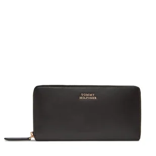 Duży Portfel Męski Tommy Hilfiger Th Leather Slg Lrg Za AW0AW17498 Czarny - Portfele - miniaturka - grafika 1