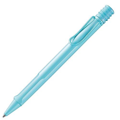 Lamy safari nowoczesny długopis 2D1 z wytrzymałego tworzywa sztucznego w kolorze jasnoniebieskim z ergonomicznym uchwytem i metalowym klipsem, w zestawie wkład o dużej pojemności M 16 M, czarny