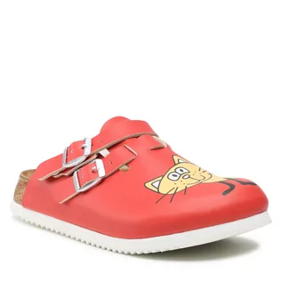 Klapki i japonki damskie - Birkenstock Klapki Kay Prof 0582516 Red Cat Bridget - grafika 1