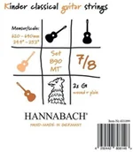 Struny gitarowe  - Hannabach 653098 Klassikgitarrensaiten Serie 890 7/8 Kindergitarre Mensur: 62-64cm - G3 653098 - miniaturka - grafika 1