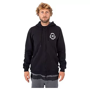 Hurley Męska bluza polarowa M Oceancare z nadrukiem z tyłu na całej długości, czarna, S, Czarny, S - Bluzy męskie - miniaturka - grafika 1