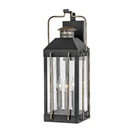 Lampy ogrodowe - Fitzgerald latarnia naścienna czarna HK-FITZGERALD2-L Hinkley - miniaturka - grafika 1