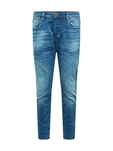 G-STAR RAW Spodnie męskie Rovic Zip 3D Straight Tapered Jeans, niebieski (Authentic Faded Blue B631-a817), 35W x 34L - Spodnie męskie - miniaturka - grafika 1