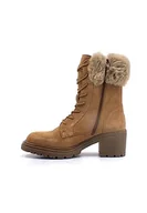 Botki damskie - Geox Damskie botki D Damiana, Toffee/Beige, 34 EU, Toffi beżowy, 33 EU - miniaturka - grafika 1