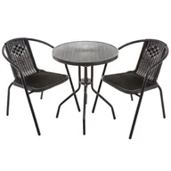 Meble ogrodowe - Zestaw mebli ogrodowych PATIO Detroit 47610 Antracytowo-czarny - miniaturka - grafika 1