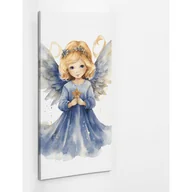 Ikony i obrazy sakralne - Akwarela aniołek - obraz polycanvas, 60x120 - miniaturka - grafika 1