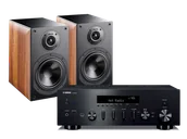 Zestawy stereo - Yamaha R-N600A (czarny) + Nota 260 (orzech) - miniaturka - grafika 1