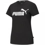 Koszulki i topy damskie - Koszulka damska Puma ESS Logo Tee czarna 586774 01 - miniaturka - grafika 1