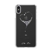 Etui i futerały do telefonów - Kingxbar Wish Series etui ozdobione oryginalnymi Kryształami Swarovskiego iPhone XS Max srebrny - miniaturka - grafika 1