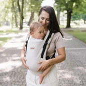 Nosidełka dla dzieci - Nosidełko Zaffiro - BabyGrow Roma: Beige-Regulowane - miniaturka - grafika 1