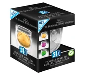 Gadżety dla graczy - Pyramid 3D Double Walled Collectors Glass Miasteczko Halloween Jack Head - miniaturka - grafika 1