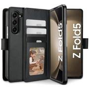 Portfele - Etui portfel Wallet do Samsung Galaxy Z Fold 5 Black - miniaturka - grafika 1