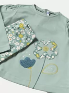 Komplety dla niemowląt - Mayoral Komplet bluzka i legginsy 2711 Zielony Regular Fit - miniaturka - grafika 1