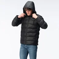 Kurtki męskie - Męska Kurtka Zimowa Pikowana Diorro czarna XL - miniaturka - grafika 1