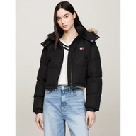 Kurtki damskie - Tommy Jeans Puchowa kurtka ALASKA Cropped Fit - miniaturka - grafika 1