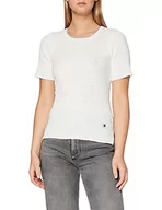 Swetry damskie - G-STAR RAW Sweter damski srebrny okrągły dekolt, beżowy (Milk 111), XS - miniaturka - grafika 1