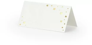 Wizytówki na stół Gwiazdki - 9,5 x 5,5 cm - 10 szt. - Sylwester - miniaturka - grafika 1