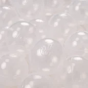 Suche baseny - KiddyMoon KiddyMoon Plastikowe piłeczki 6cm transparent 1200/6cm Zabawka zestaw kulek - miniaturka - grafika 1