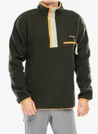Bluzy sportowe męskie - Bluza bez kaptura Columbia Helvetia Half Snap Fleece - greenscape - miniaturka - grafika 1
