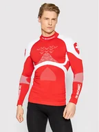 Bielizna sportowa męska - X-Bionic Bielizna termoaktywna górna 4.0 T-Neck EAWT43W19M Czerwony Slim Fit - miniaturka - grafika 1