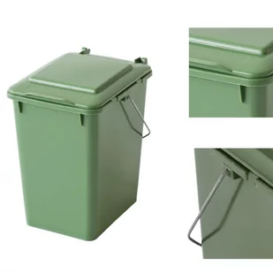 FENIKS Europlast Kosz pojemnik do segregacji sortowania śmieci i odpadków zielony 10L 0017-2 - Kosze na śmieci - miniaturka - grafika 1