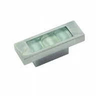 Meble modułowe i akcesoria - Uchwyt Meblowy Gałka Białe szkło/Chrom - miniaturka - grafika 1