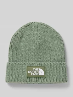 Czapka beanie z imitacji dzianiny z naszywką z logo model ‘Box’ - Czapki męskie - miniaturka - grafika 1