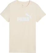 Koszulki i topy damskie - Koszulka damska Puma ESS No.1 Logo Tee beżowa 682371 87 S - miniaturka - grafika 1