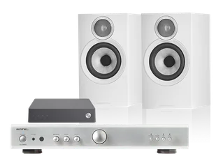 Rotel A10 MKII (srebrny) + Link 2 + 607 S3 (biały) - Zestawy stereo - miniaturka - grafika 1