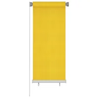 Rolety - vidaXL Roleta zewnętrzna, 60x140 cm, żółta, HDPE - miniaturka - grafika 1