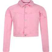 Kurtki i płaszcze dla dziewczynek - HUGO KIDS Kurtka jeansowa | Cropped Fit - miniaturka - grafika 1