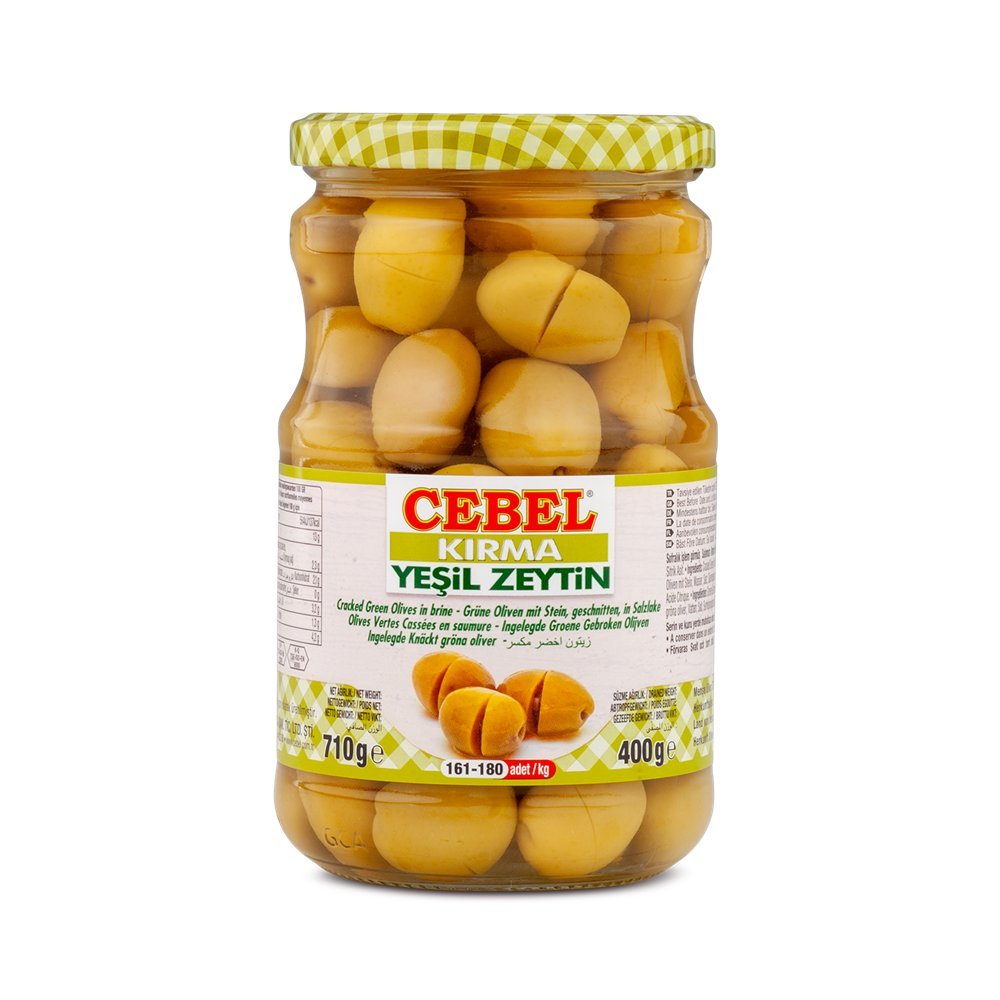 Cebel Oliwki Zielone Kirma 720 ml – Tureckie zielone oliwki rozgniecione