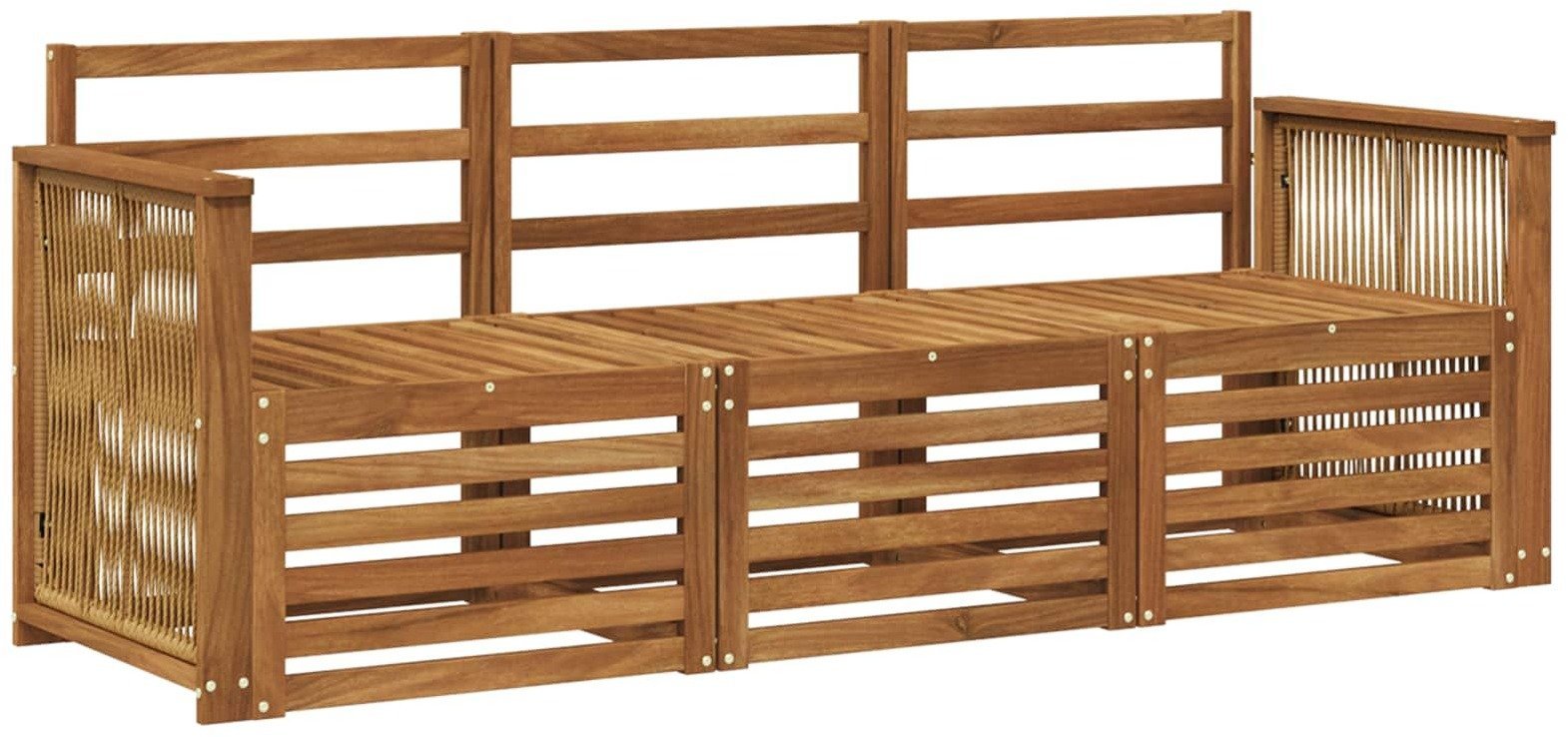 vidaXL Zestawy sof 3 pcs Lite Drewno Akacji